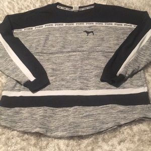 Large black and gray Sweatshirt from Pink.